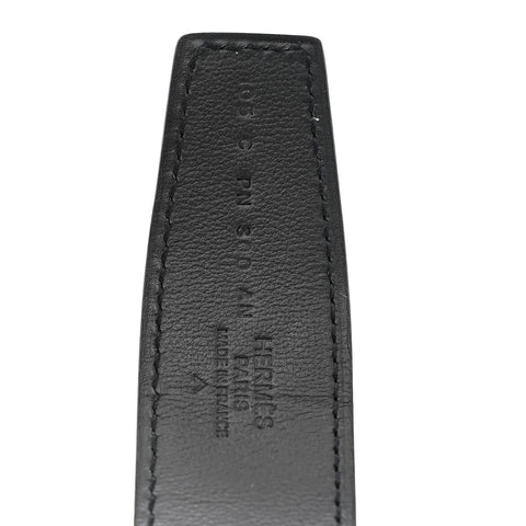 Matte Porosus Crocodile Monochrome 24mm Mini Constance H Belt 105 42 Black