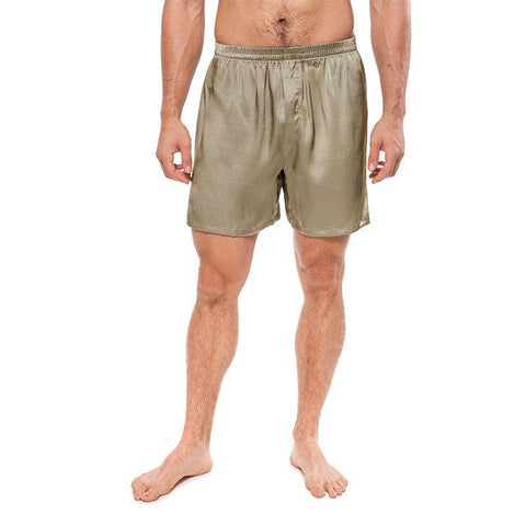 Mens Silk Pajama Shorts Pants Luxury 100% Pure Silk Boxers