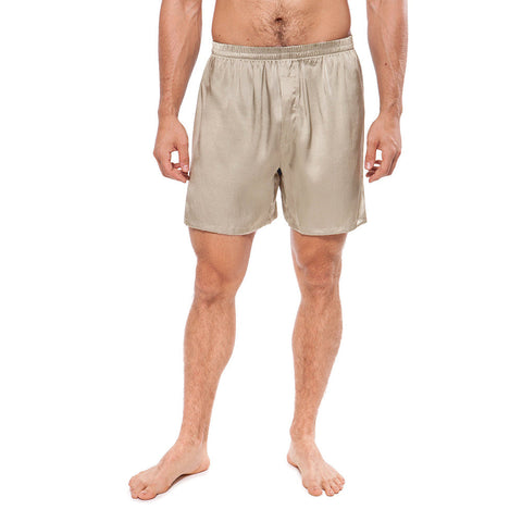 Mens Silk Pajama Shorts Pants Luxury 100% Pure Silk Boxers