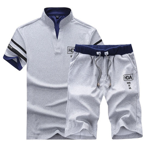Men Sporting Suit Mens Masculino Two Piece